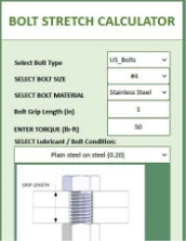 bolt stretch calculator preview