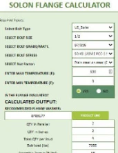 flange leak prevention calculator preview