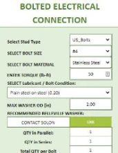 bolted electrical calculator preview